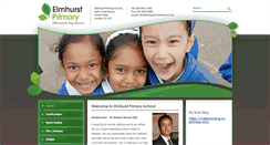 Desktop Screenshot of elmhurstprimary.co.uk